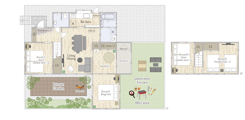 Hilltop Zushi floor plan — 5SLDK, 118 square meters